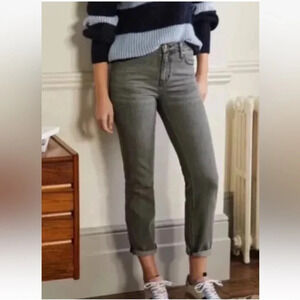 Boden Denim Gray‎ Slim Straight Jeans Womens Size 10R (169)